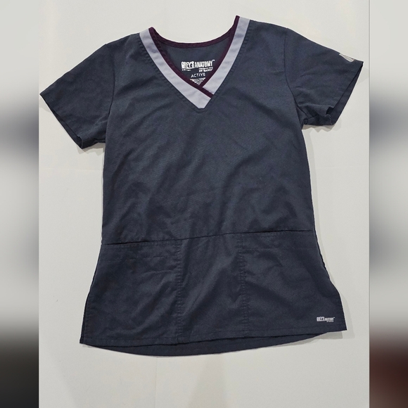 Grey's Anatomy Tops - Grey's Anatomy 3 Pocket V-Neck Scrub Top Size S